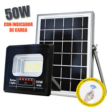 Cargar imagen en el visor de la galería, Foco Solar Led 50W con Panel y cable de 3 metros