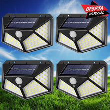 Cargar imagen en el visor de la galería, Focos solares led 270º con sensor de movimiento