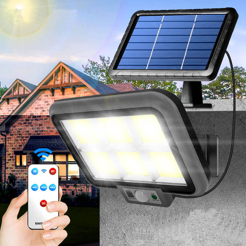 Comprar Las más nuevas y potentes luces LED solares, lámpara de jardín  superbrillante para exteriores con Sensor de movimiento, farola con Control  remoto