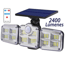 Cargar imagen en el visor de la galería, Foco Solar Triple con 122 Leds Regulable