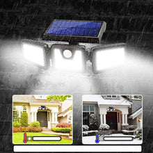 Cargar imagen en el visor de la galería, FOCO SOLAR TRIPLE DE 74 LEDS GIRATORIO