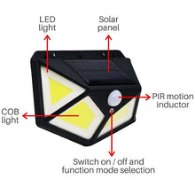 Cargar imagen en el visor de la galería, PACK DE 4 FOCOS SOLARES LED CON SENSOR DE MOVIMIENTO
